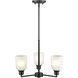 Amberle 3 Light 19.5 inch Matte Black Chandelier Ceiling Light